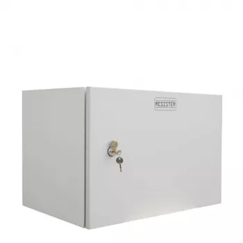 Armoire réseau murale 19 pouces Easy IT-BUDGET - porte pleine en acier - 6U - L 600 x P 400 mm - tôle d'acier - gris clair (90RR19CWV664MG)