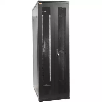 Baie réseau 19 pouces IT-BUDGET SRK - 42U - 600x800 mm - doubles portes perforées avant et arrière - assemblée - noir 99ITB19SRK4268DTSNM