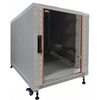 IT-BUDGET Armoire réseau 19 pouces SRK 12U 600x800 mm gris clair prémontée