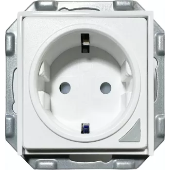 PowerRay WiFi Smart Socket PR-SSO-01, Frameless White, 16A, App & Voice Control, Type F