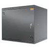 IT-BUDGET TAUNUS Armoire murale 9U 19 pouces, profondeur 450 mm, porte en acier, verrouillable, noire 90ITB19945MS