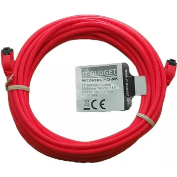 Câble patch Premium cuivre massif IT-BUDGET - Slim AWG 28 - Cat.8.1 - 2000 MHz - sans halogène - PoE+ - 40Gbit - rouge - 5 m (90ITBSLIM81PK5R)