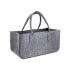 Panier à bois de chauffage et de rangement en feutre Schramm NEW-4543 gris foncé 50x25x25 cm