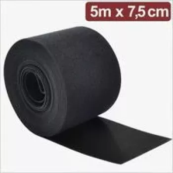 Rouleau de serre-câbles auto-agrippants Quadrios 24CA311 5 m x 7,5 cm noir