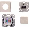 IT-BUDGET prise réseau encastrée blindée Cat.6A, 2 x RJ45, blanc pur, PoE+ 90ITBDDRW