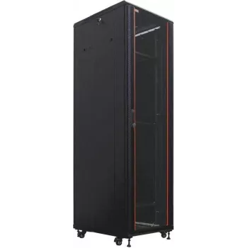 Armoire réseau 19 pouces IT-BUDGET SRK - 38U - 600x600 mm - porte verre/acier - montée - noire (99ITB19SRK3866GSNM)
