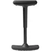 TRENDOFFICE BY DAUPHIN to-swift Swivel Stool Black (Fabric Seat, Polished Aluminum Base, 420-550 mm Height Adjustment) 9299KGSFWKGSS73GSR10UGS165033