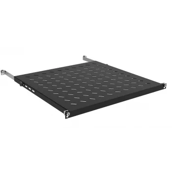 Étagère rack 19 pouces IT-BUDGET 0,5U profondeur 650 mm 80 kg noire 12WZ82648005650161