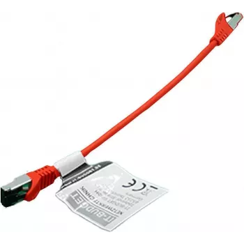 Câble patch premium IT-BUDGET Cat.8.1 S/FTP, cuivre massif, 26 AWG, 2000 MHz, 40 Gbit/s, PoE+, LSZH, rouge, 0,25 m 90ITBFLEX81PK025R