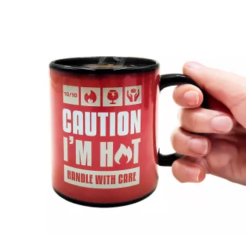 Mug Mad Monkey Caution I am Hot à changement de couleur 2000152