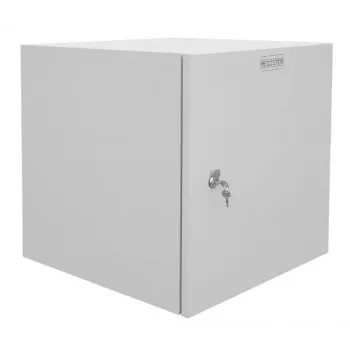 IT-BUDGET armoire réseau murale 19 pouces Easy, porte en acier, 15U, 600x600 mm, gris clair 90RR19CWV1566MG
