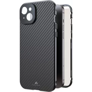 Coque Black Rock Cover 360° Glass pour Apple iPhone 16 Plus, véritable carbone (00228105)
