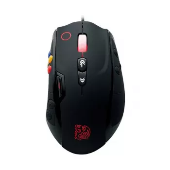 Thermaltake Tt eSPORTS VOLOS souris gaming laser, 8200 DPI, 14 boutons, filaire, noire