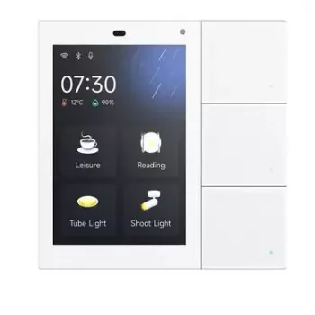 Panneau tactile S3 KNX GVS contrôleur de pièce avec interphone et serveur d'applications, blanc 503051170