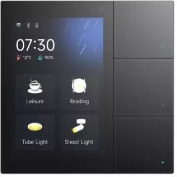 GVS Touchpanel S3 panneau tactile KNX 10,1 pouces avec interphone et serveur d'applications, noir 503051163