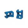 Support de collier de serrage HellermannTyton, ETFE, bleu (151-00653)