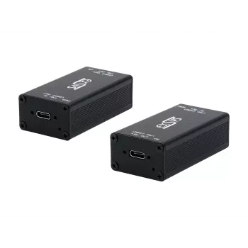 EXSYS EX-1502HMVS Industrial 1-Port USB-C 3.2 Gen 1 to USB-A Adapter with 15KV ESD Surge Protection, DIN-Rail Mount, 9-48V DC