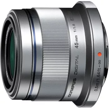 Objectif OM System M.Zuiko Digital 45mm f/1.8, argent (V311030SE000)
