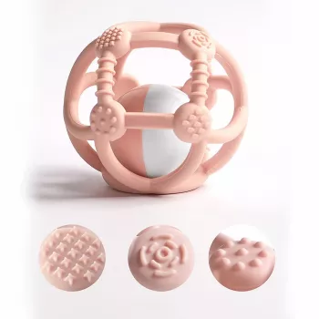 Kidsme Silicone Teething Ball, Pink