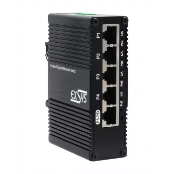 Commutateur Ethernet PoE pass-through EXSYS Mini 5 ports - 5x10/100/1000Tx (EX-62020POE-P)