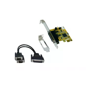 EXSYS EX-44343-2S 2-Port RS-232 PCI Express Serial Card, MosChip MCS9901, Low Profile