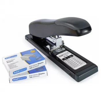 Agrafeuse Rapesco Germ-Savvy ECO HD-100, 20 feuilles, noire 1307