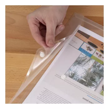 Pochettes documentaires A4 Rapesco ECO GRS transparentes claires, pack de 10 (1816)