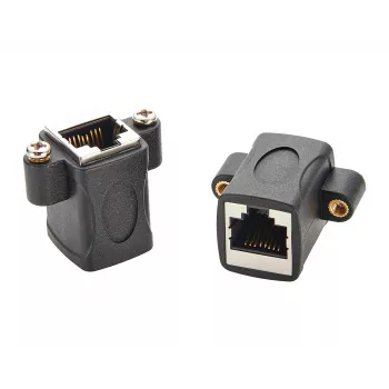 Module adaptateur keystone Cat.5e RJ45 femelle-femelle EXSYS EX-49306, noir