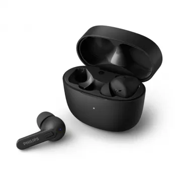 PHILIPS TAT2206BK/00 écouteurs true wireless intra-auriculaires avec étui de charge, noirs