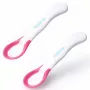 Cuillères d'alimentation pour bébé à indicateur de température Kidsme, lavande, lot de 2, 6+ mois