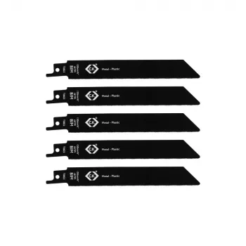 Lames de scie sabre C.K Tools T0822, 18 TPI, 150 mm, lot de 5