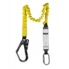 Longe antichute C.K Tools T8008 avec absorbeur d'énergie, 2 m, simple jambe, mousqueton en acier et crochet d'échafaudage, EN 354/355/362