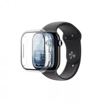 AMAZINGTHING Radix protection d'écran avec coque pour Apple Watch Series 11 42 mm - transparente