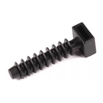 HellermannTyton Cable Tie Mount, Polyamide, Black (151-80500)