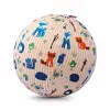 Ballon en latex BUBA BLOON Bubabloon avec housse en tissu, Animal Stripes rose