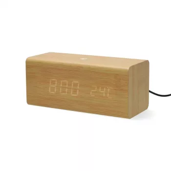Radio-réveil numérique Nedis bois