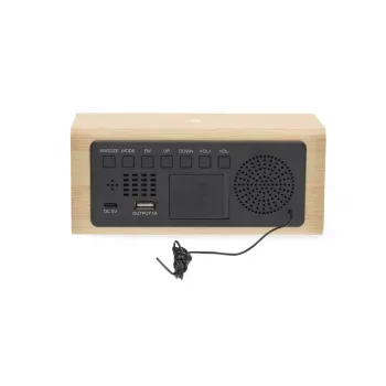 Radio-réveil numérique Nedis bois