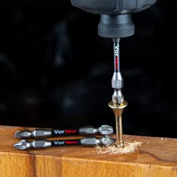 Coffret d'embouts Pozidriv C.K T4481 DEPZML06D5, 6 pièces, 25 mm, acier S2 avec zone de torsion