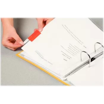 LEITZ Esselte onglets à vue intégrale, film transparent coloré, largeur de bande 200 mm, assortis (orange, jaune), 25 pièces (55002)