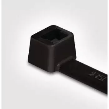 HellermannTyton T30L PA66 BK 100 attaches-câbles, noires, 200 mm x 3,6 mm, lot de 100