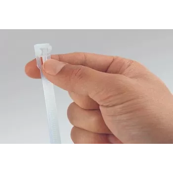 HellermannTyton REL100 attache-câble réutilisable, polyamide 6.6, blanc, 100 pièces REL100-NA