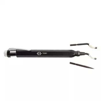 Ensemble d'outils d'ébavurage C.K Tools T2281 avec 3 lames HSS
