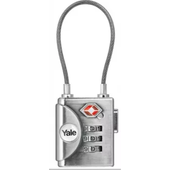 Cadenas à combinaison TSA Yale YTP3/32/350/1 32 mm argent