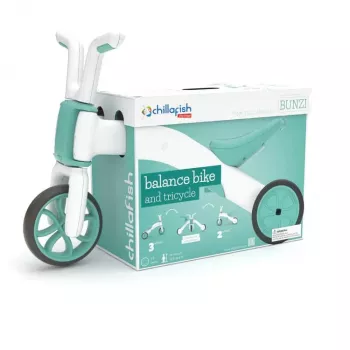 Chillafish Bunzi Vélo d'équilibre et tricycle 2-en-1 - menthe