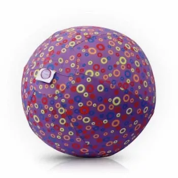 Ballon en latex Bubabloon BUBA BLOON avec housse en tissu, cercles violet