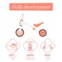 Draisienne et tricycle 2 en 1 Chillafish Bunzi, Flamingo Pink, 1-3 ans