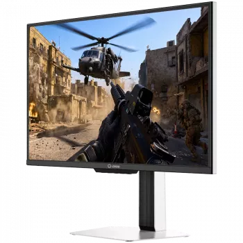 Moniteur gaming LORGAR 24,5 pouces Full HD IPS 400Hz, Dual LED, HDR600 Ready, réglable en hauteur, blanc