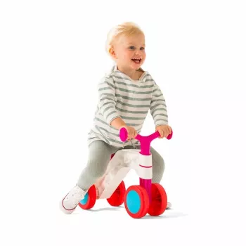 Porteur à quatre roues Chillafish Itsibitsi pour tout-petits, rose, 1 à 3 ans