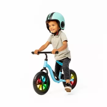 Draisienne Chillafish Charlie 10, bleu, avec roues lumineuses LED, pour enfants de 18 mois à 4 ans
