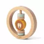 Jouet de dentition rond en bois Trixie Mr. Lion pour bébé, 6m+